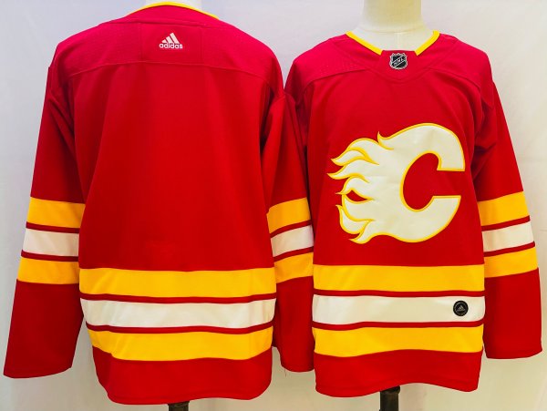 Men's Calgary Flames Red Blank NHL Jersey