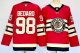 Men's #98 Connor Bedard Chicago Blackhawks Red City Edition Jersey