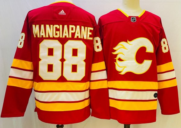 Men's #88 Andrew Mangiapane Calgary Flames Red NHL Jersey