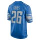 Men's Detroit Lions Jahmyr Gibbs Nike Blue 2023 NFL Draft First Round Pick Game Jersey