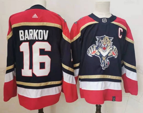 Men's Florida Panthers #16 Aleksander Barkov 2022 Reverse Retro Navy Jersey